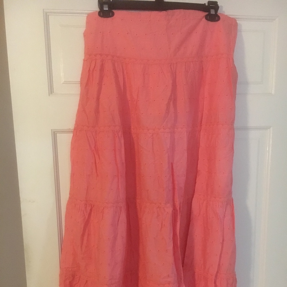 Juicy couture maxi embroidered skirt